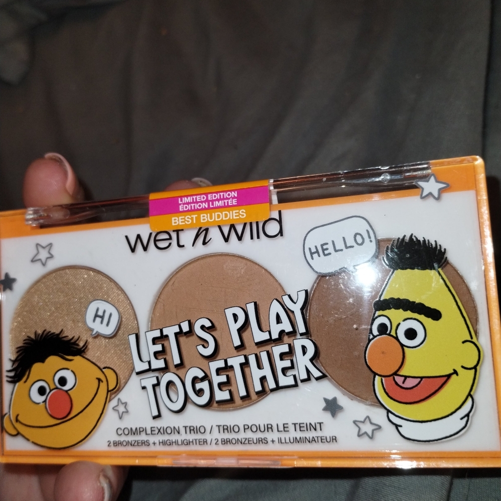 Wet N Wild X Sesame Street Complexion Trio Let's Play Together Palette NEW